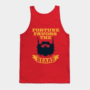 Fortune favors the beard Tank Top